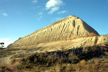 Mine tailings dump,Norseman, Western Australia