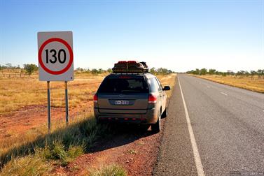 Crazy speed limit in the Northern Territory, Barkly Hwy, Australia