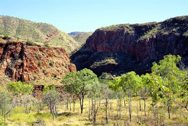 The Ord River & gorge below the Ord River Dam, Western Australia
