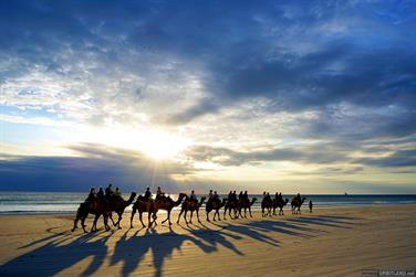 Camel ride at Cable Beach, Broome, Western Australia