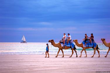 Camel ride at Cable Beach, Broome, Western Australia