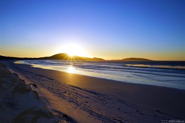 Sunrise at Wharton Bay, south coast, Western Australia
