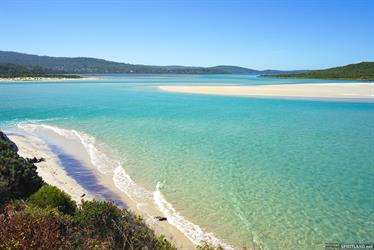 Ocean Beach, mouth of Wilson Inlet, Denmark, Western Australia