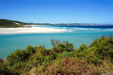 Ocean Beach, mouth of Wilson Inlet, Denmark, Western Australia